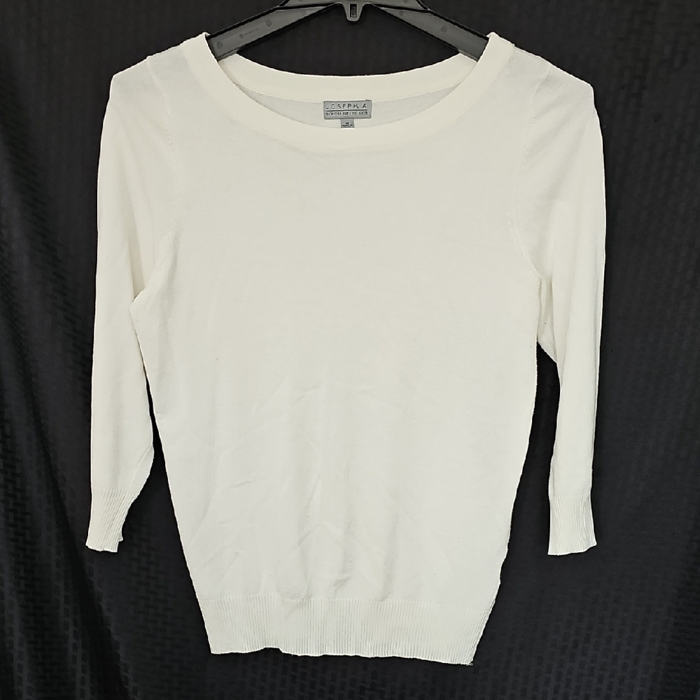 Joseph A Cream Crew Neck Sweater